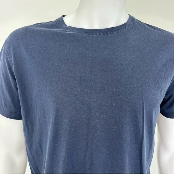 Isaia Short Sleeve Silk/Cotton Blend T-Shirt - Picture 4 of 12